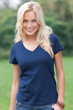 Bild Women's Tagless V-Neck T Organic
