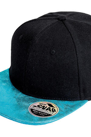 Bronx Glitter Flat Peak Snapback Cap 