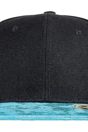 Bronx Glitter Flat Peak Snapback Cap 