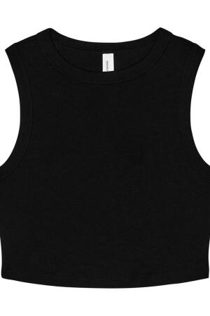Women`s Micro Rib Muscle Crop Tank