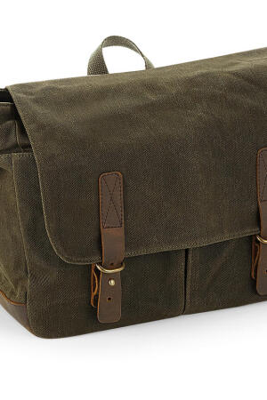 Heritage Waxed Canvas Messenger