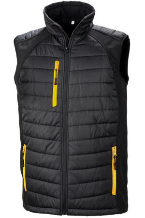 Black Compass Padded Softshell Gilet