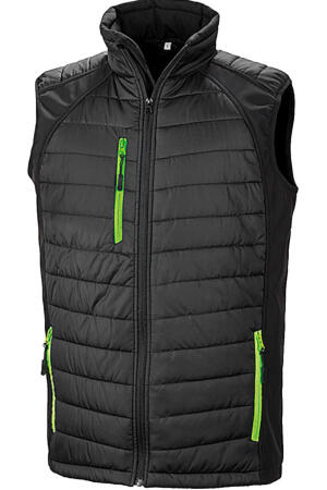 Black Compass Padded Softshell Gilet