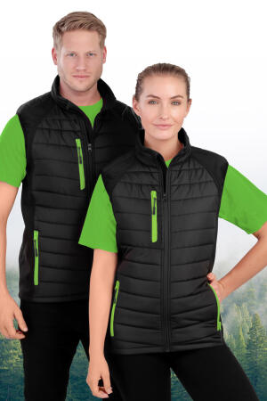 Black Compass Padded Softshell Gilet