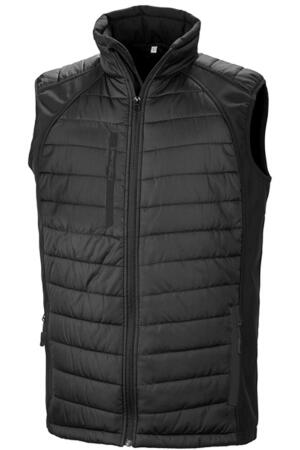 Black Compass Padded Softshell Gilet