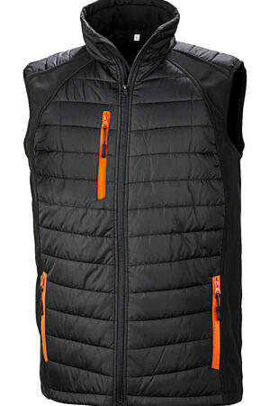 Black Compass Padded Softshell Gilet
