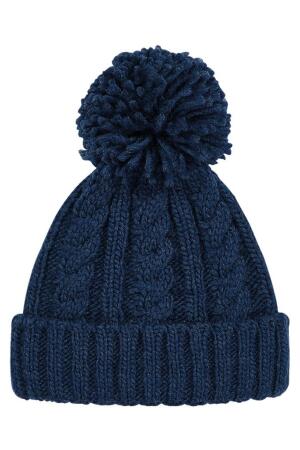 Cable Knit Melange Beanie