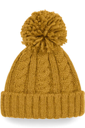 Cable Knit Melange Beanie