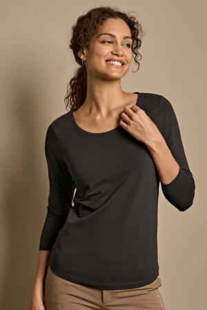 Ladies 3/4 Sleeve Stretch Tee