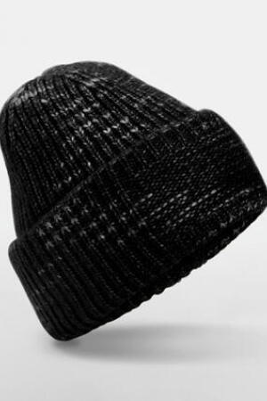 Chunky Knitted Patch Beanie