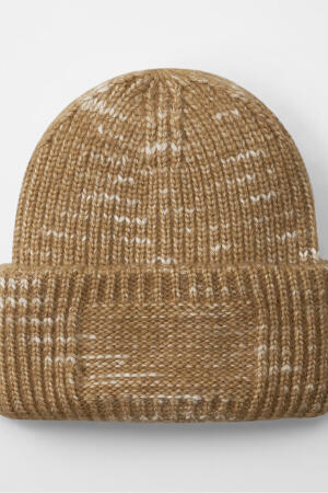 Chunky Knitted Patch Beanie