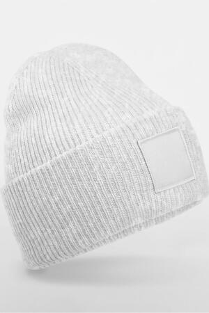 Deep Cuffed Tonal Patch Beanie