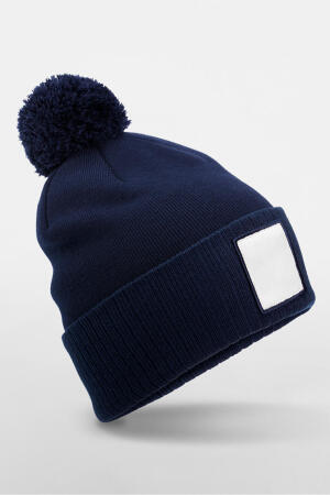 Appliqué Patch Pom Beanie