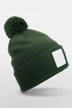 Appliqué Patch Pom Beanie
