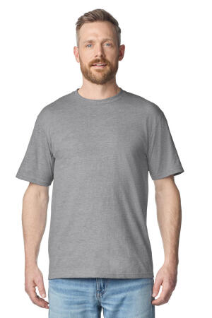 Softstyle Midweight Adult No Label Enzyme Wash T-S