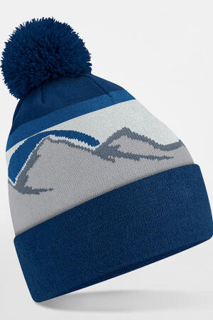 Mountain Peaks Pom Pom Beanie