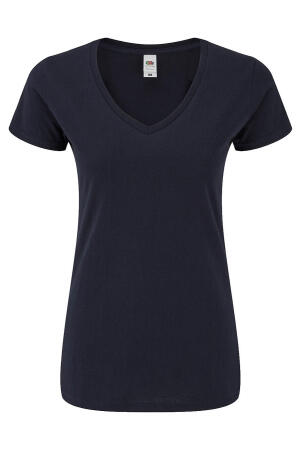 Ladies` Iconic 150 V Neck T