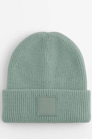 Kids Deep Cuffed Tonal Patch Beanie