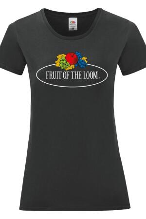 Ladies Vintage T Large Logo Print