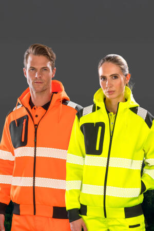 Recycled Robust Zipped Safety Hoody