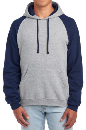 NuBlend Colour Block Raglan Hooded Sweatshirt