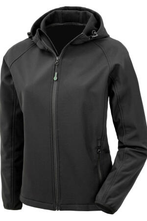 Women`s Recycled 3-Layer Hooded Softshell