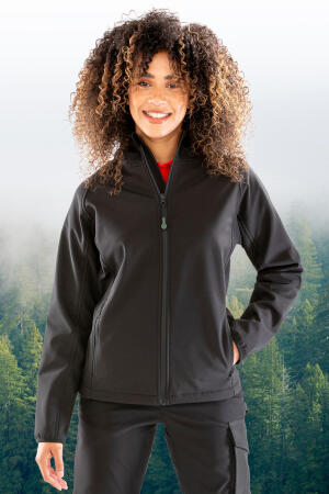 Women`s Recycled 3-Layer Hooded Softshell