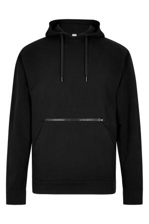 Pique Hoodie with Zipped Pocket