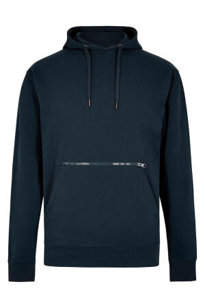 Pique Hoodie with Zipped Pocket