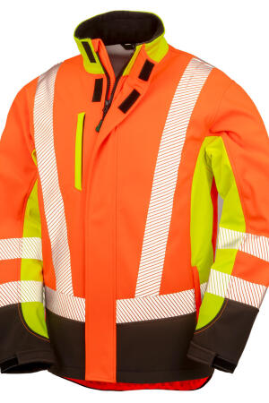 Recycled 3-Layer Printable 3-Tone Safety Softshell