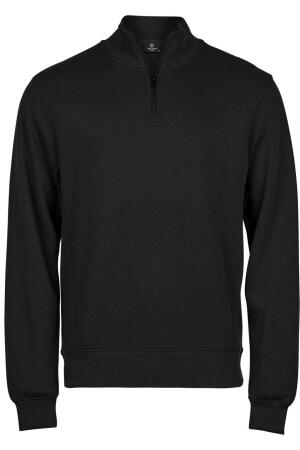 Ribbed Interlock Half Zip