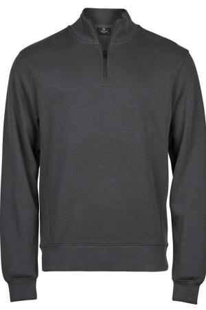 Ribbed Interlock Half Zip