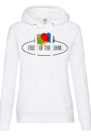 Ladies Vintage Hooded Sweat Large Logo Print