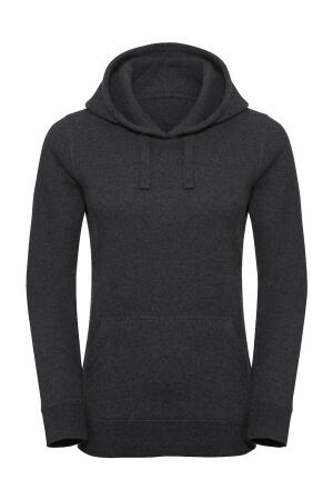Ladies` Authentic Melange Hooded Sweat