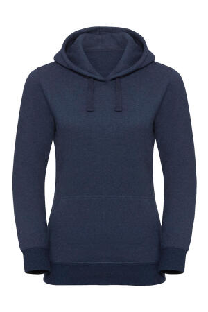 Ladies` Authentic Melange Hooded Sweat