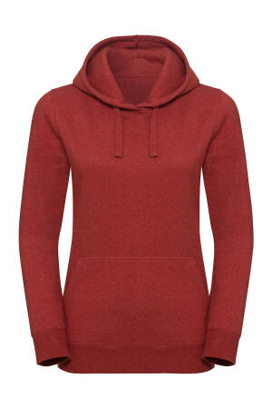 Ladies` Authentic Melange Hooded Sweat