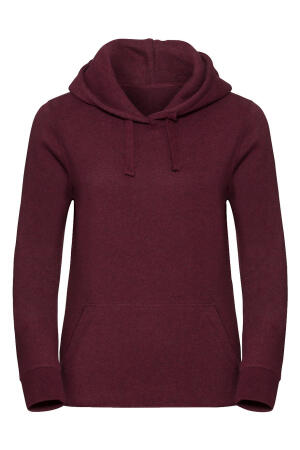 Ladies` Authentic Melange Hooded Sweat