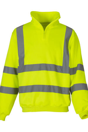Hi Vis 1/4 Zip Sweat Shirt