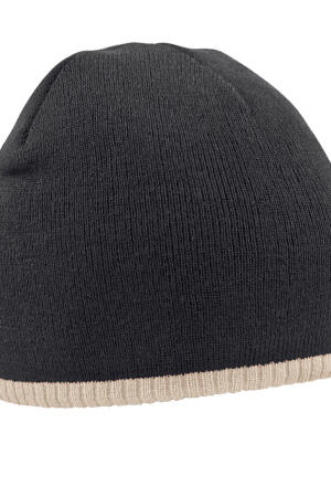 Two-Tone Beanie Knitted Hat