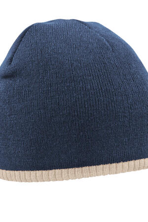 Two-Tone Beanie Knitted Hat