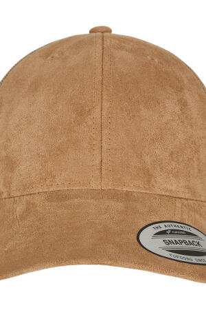 Suede Leather Trucker Cap