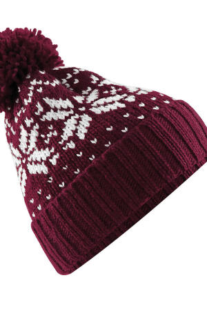 Fair Isle Snowstar Beanie