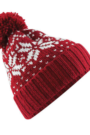 Fair Isle Snowstar Beanie
