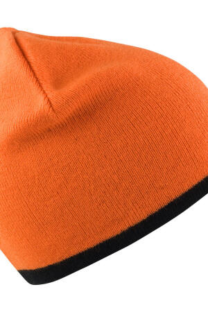 Kontrast-Strickmütze