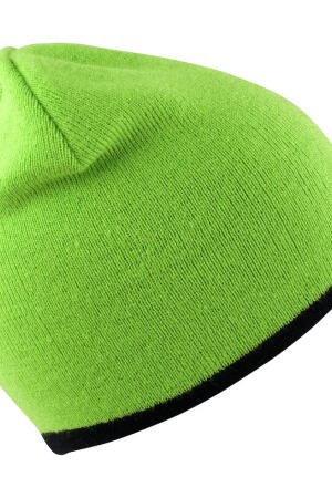 Kontrast-Strickmütze