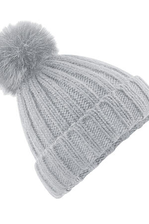 Verbier Fur Pom Pom Chunky Beanie