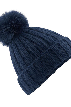 Verbier Fur Pom Pom Chunky Beanie