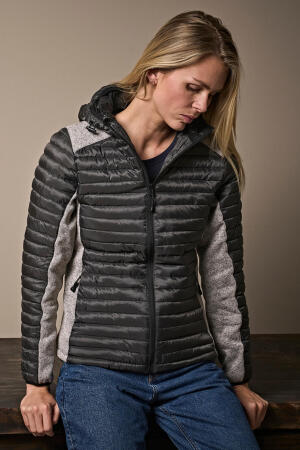 Ladies Hooded Aspen Crossover Jacket