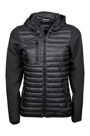 Ladies` Hooded Crossover Jacket