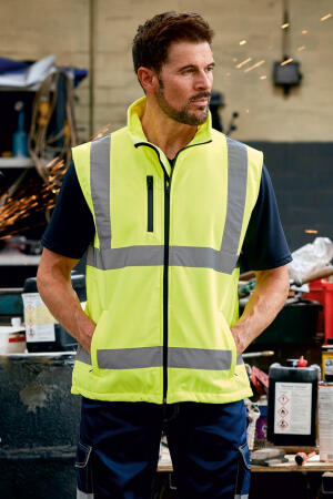 Hi-Vis Softshell Bodywarmer